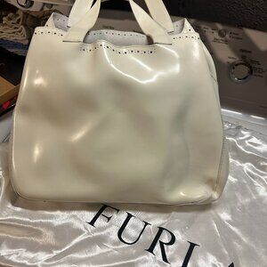 Furla White Leather Bag